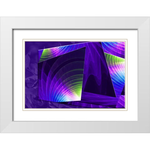 Colorful Planes II White Modern Wood Framed Art Print with Double Matting by Hausenflock, Alan