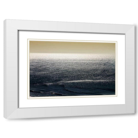 Deep Blue Sea II White Modern Wood Framed Art Print with Double Matting by Hausenflock, Alan