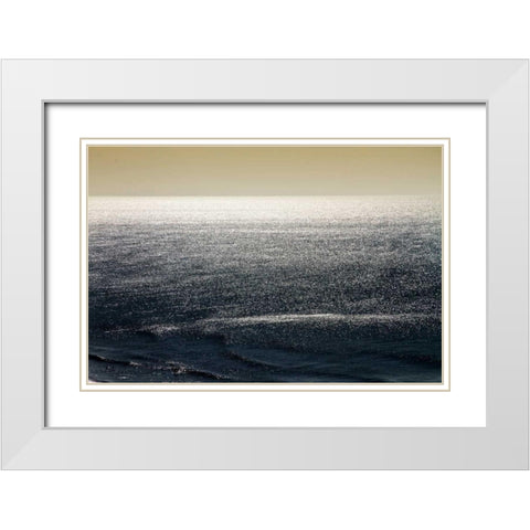 Deep Blue Sea II White Modern Wood Framed Art Print with Double Matting by Hausenflock, Alan