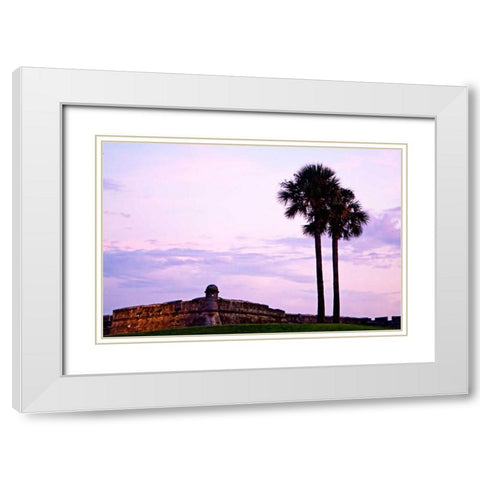 Castillo I White Modern Wood Framed Art Print with Double Matting by Hausenflock, Alan