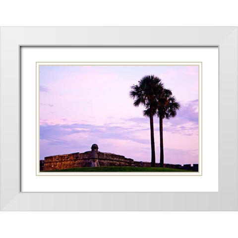 Castillo I White Modern Wood Framed Art Print with Double Matting by Hausenflock, Alan