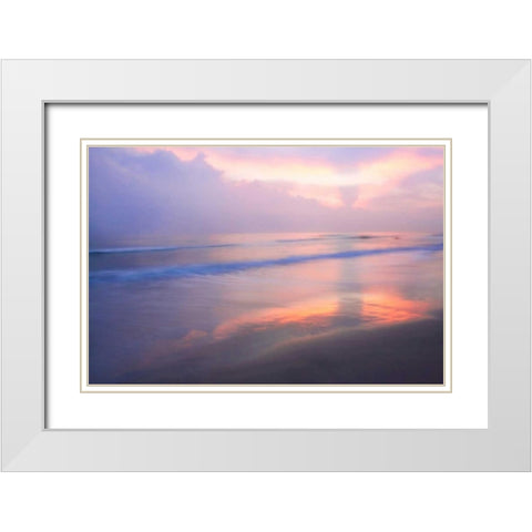 Wrightsville Sunrise IV White Modern Wood Framed Art Print with Double Matting by Hausenflock, Alan