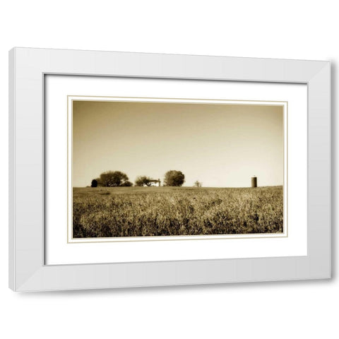 Goochland Farm II White Modern Wood Framed Art Print with Double Matting by Hausenflock, Alan