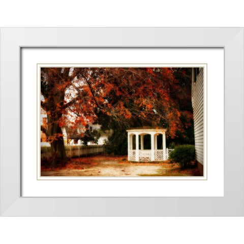 Summers Ending I White Modern Wood Framed Art Print with Double Matting by Hausenflock, Alan