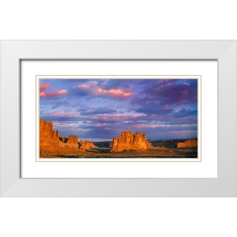Arches National Park II White Modern Wood Framed Art Print with Double Matting by Leahy, Ike