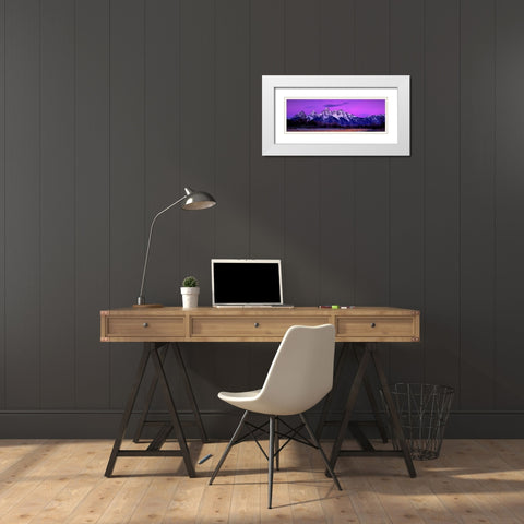 Grand Teton National Park X White Modern Wood Framed Art Print with Double Matting by Leahy, Ike