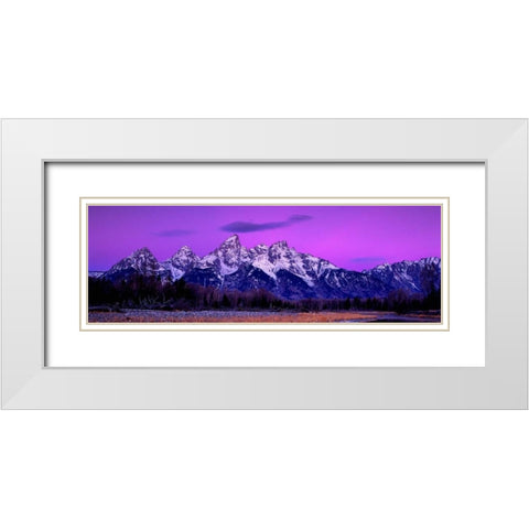 Grand Teton National Park X White Modern Wood Framed Art Print with Double Matting by Leahy, Ike