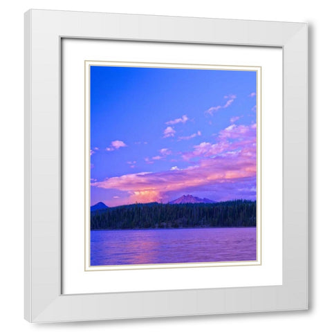 Broken Top V White Modern Wood Framed Art Print with Double Matting by Leahy, Ike