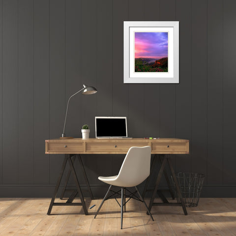 Columbia River Gorge IX White Modern Wood Framed Art Print with Double Matting by Leahy, Ike
