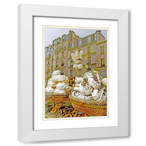 Pastry Window I White Modern Wood Framed Art Print with Double Matting by Love, Maureen