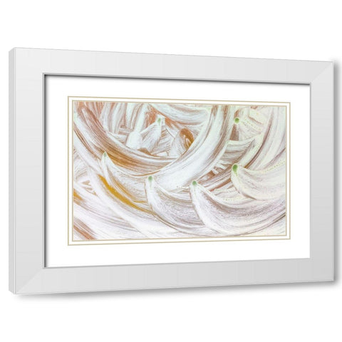 Gone Bananas II White Modern Wood Framed Art Print with Double Matting by Mahan, Kathy