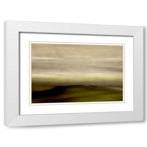 Streaked Horizon Recolored White Modern Wood Framed Art Print with Double Matting by Millet, Karyn