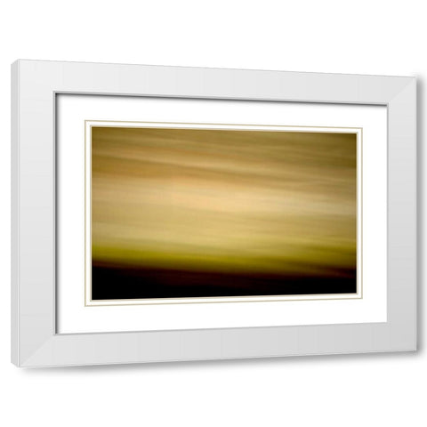 Streaked Horizon II White Modern Wood Framed Art Print with Double Matting by Millet, Karyn
