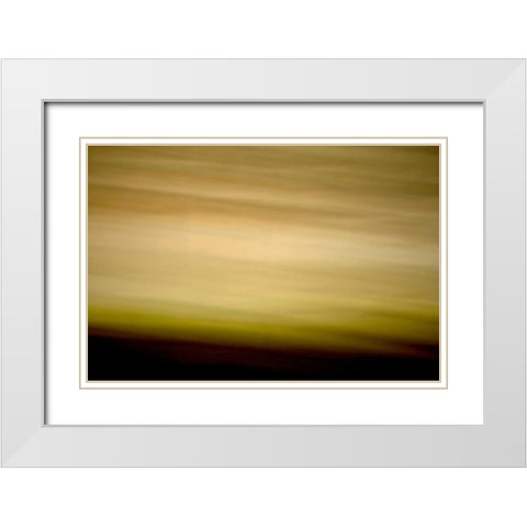 Streaked Horizon II White Modern Wood Framed Art Print with Double Matting by Millet, Karyn
