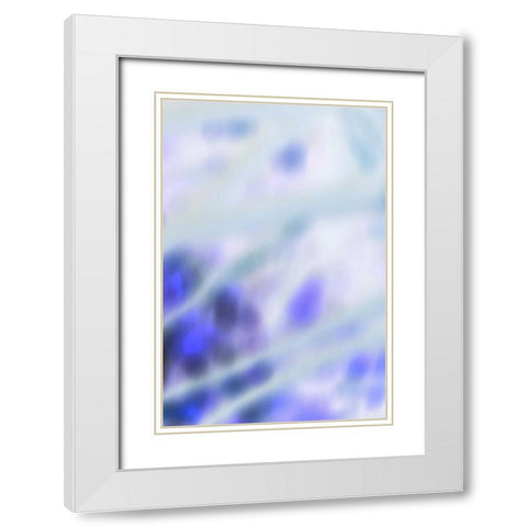 Color Drops I White Modern Wood Framed Art Print with Double Matting by Millet, Karyn