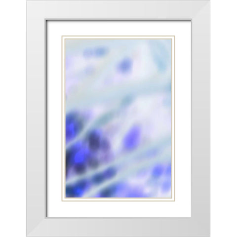 Color Drops I White Modern Wood Framed Art Print with Double Matting by Millet, Karyn