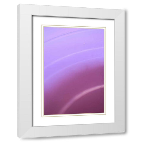 Purple II White Modern Wood Framed Art Print with Double Matting by Millet, Karyn