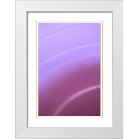 Purple II White Modern Wood Framed Art Print with Double Matting by Millet, Karyn