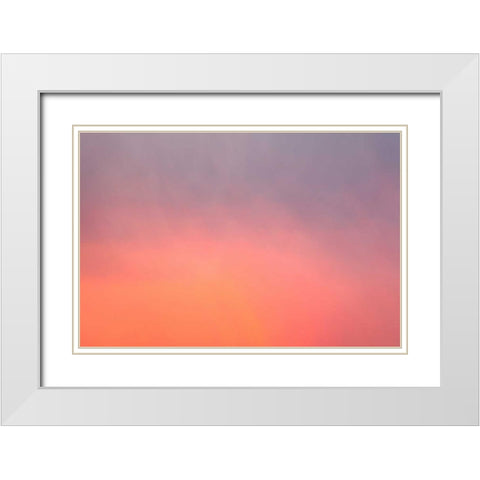Sunset Sky I White Modern Wood Framed Art Print with Double Matting by Millet, Karyn