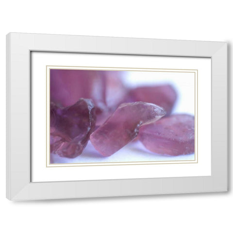 Sea Glass II White Modern Wood Framed Art Print with Double Matting by Millet, Karyn