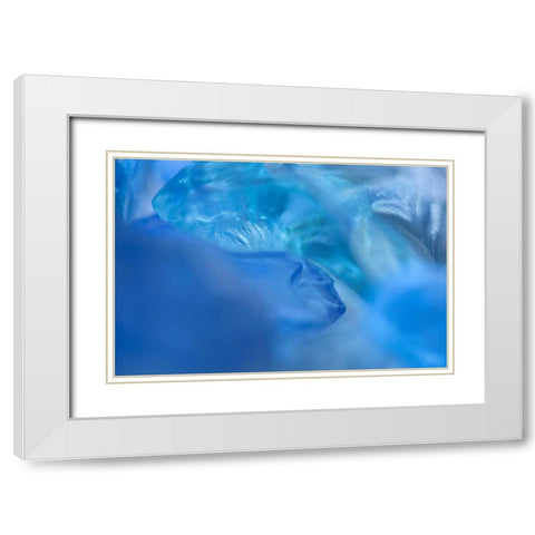 Sea Glass V White Modern Wood Framed Art Print with Double Matting by Millet, Karyn