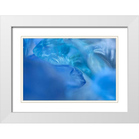 Sea Glass V White Modern Wood Framed Art Print with Double Matting by Millet, Karyn