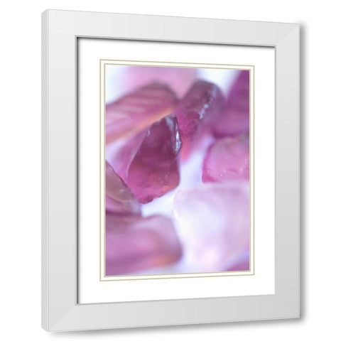 Sea Glass VII White Modern Wood Framed Art Print with Double Matting by Millet, Karyn