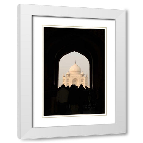 Taj Mahal II White Modern Wood Framed Art Print with Double Matting by Millet, Karyn