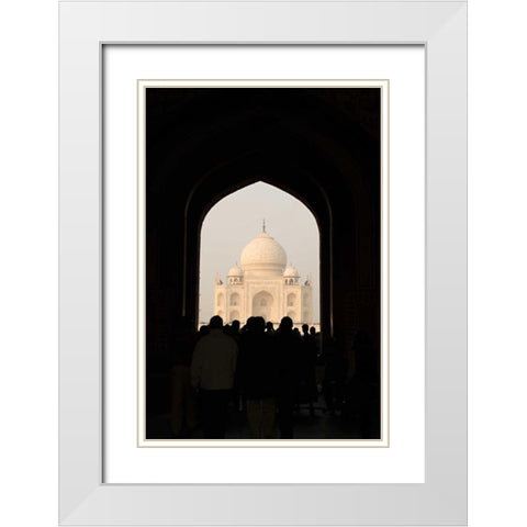Taj Mahal II White Modern Wood Framed Art Print with Double Matting by Millet, Karyn