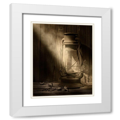 Yesterdays Light White Modern Wood Framed Art Print with Double Matting by McNemar, C. Thomas