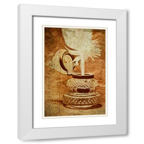 Inkwell III White Modern Wood Framed Art Print with Double Matting by McNemar, C. Thomas