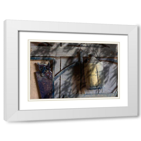 Out in the Barn I White Modern Wood Framed Art Print with Double Matting by McNemar, C. Thomas