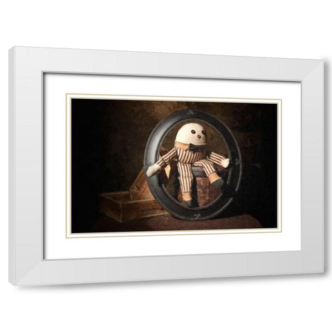 Humpty Dumpty White Modern Wood Framed Art Print with Double Matting by McNemar, C. Thomas
