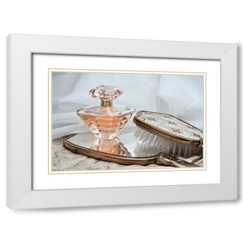 Perfume Bottle II White Modern Wood Framed Art Print with Double Matting by McNemar, C. Thomas