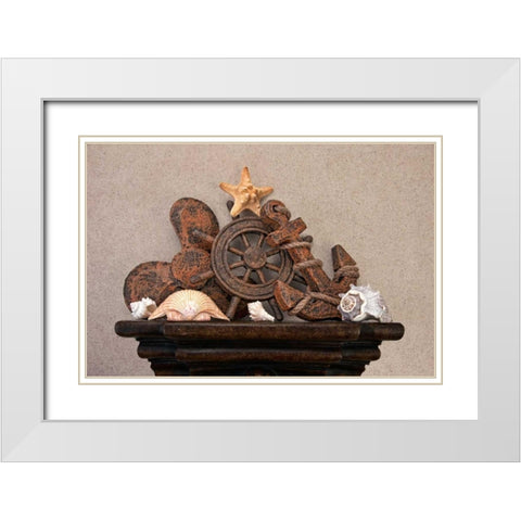 Nautical Still Life II White Modern Wood Framed Art Print with Double Matting by McNemar, C. Thomas