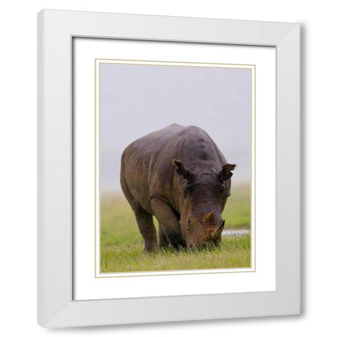 Relentless White Modern Wood Framed Art Print with Double Matting by Parker, Susann