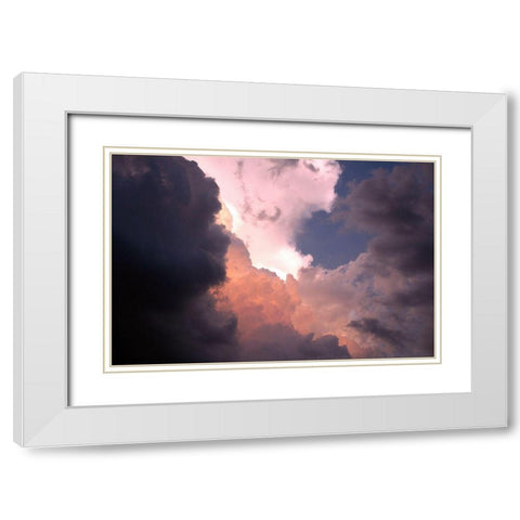 Brewing White Modern Wood Framed Art Print with Double Matting by Putman, Tammy