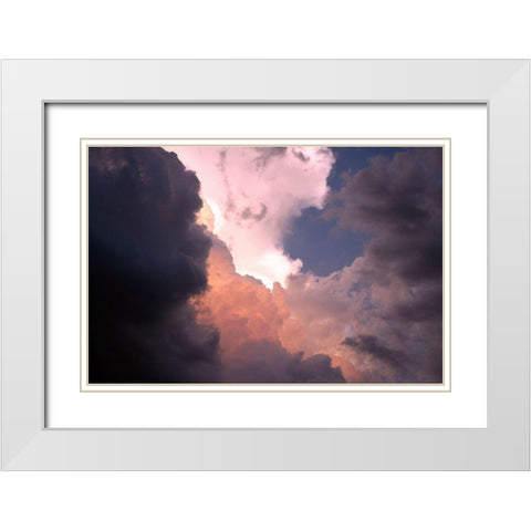 Brewing White Modern Wood Framed Art Print with Double Matting by Putman, Tammy