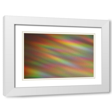 Ripples of Color II White Modern Wood Framed Art Print with Double Matting by Putman, Tammy