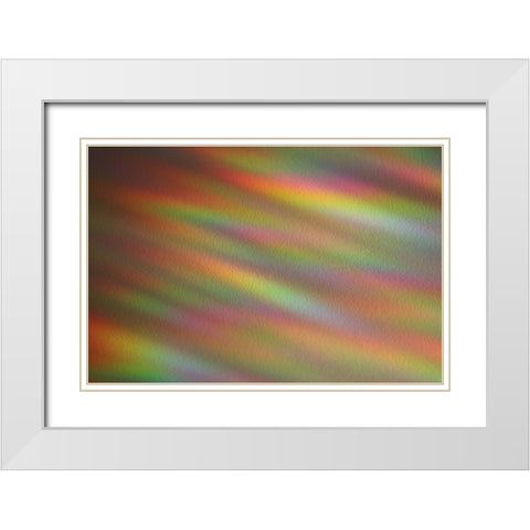 Ripples of Color II White Modern Wood Framed Art Print with Double Matting by Putman, Tammy