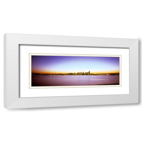 From Elliott Bay I White Modern Wood Framed Art Print with Double Matting by Stefko, Bob