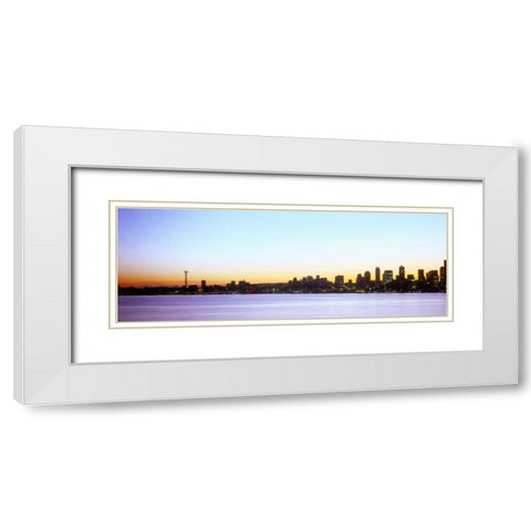 From Elliott Bay II White Modern Wood Framed Art Print with Double Matting by Stefko, Bob