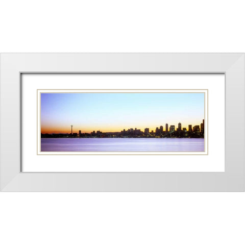 From Elliott Bay II White Modern Wood Framed Art Print with Double Matting by Stefko, Bob