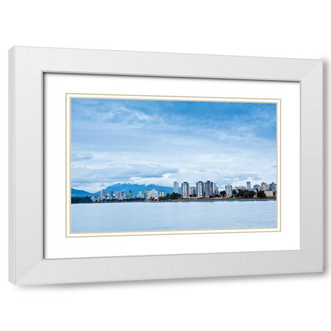 False Creek III White Modern Wood Framed Art Print with Double Matting by Stefko, Bob