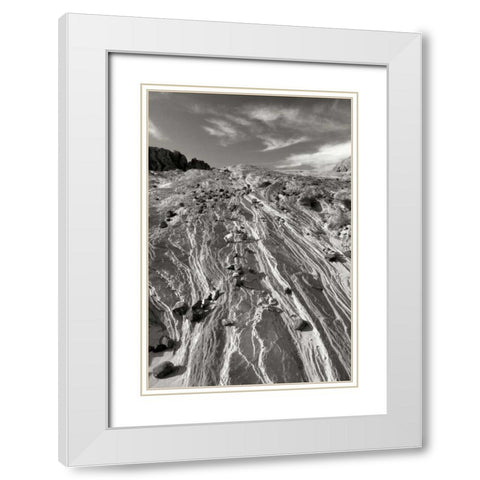 Apache Sandstone BW White Modern Wood Framed Art Print with Double Matting by Taylor, Douglas