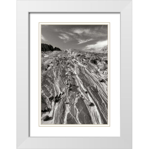 Apache Sandstone BW White Modern Wood Framed Art Print with Double Matting by Taylor, Douglas