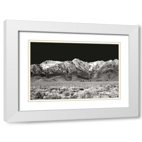 Sierra Nevada Mountains I BW White Modern Wood Framed Art Print with Double Matting by Taylor, Douglas