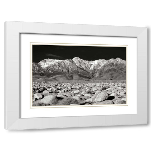 Sierra Nevada Mountains II BW White Modern Wood Framed Art Print with Double Matting by Taylor, Douglas