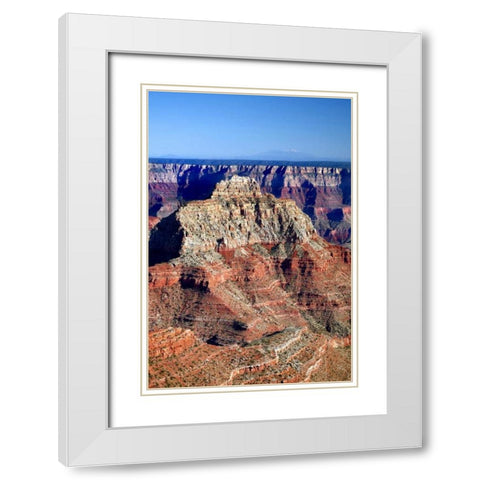 Vishnu Temple White Modern Wood Framed Art Print with Double Matting by Taylor, Douglas