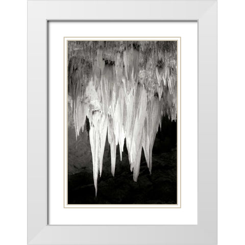 Carlsbad Cavern I BW White Modern Wood Framed Art Print with Double Matting by Taylor, Douglas